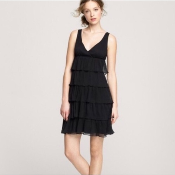 J. Crew Dresses & Skirts - JCREW Zadie Silk Chiffon cocktail dress SIZE 8 NAVY BLUE